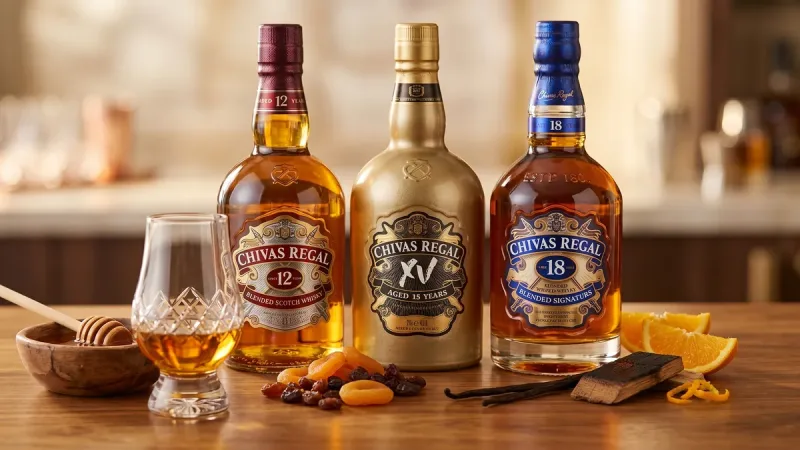 Phân biệt hương vị các dòng rượu Chivas Regal 12, 15, 18, 21, 25