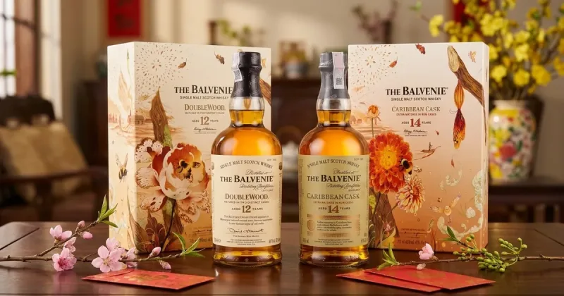Hộp quà Tết Balvenie 2027: DoubleWood 12 hay Caribbean Cask 14?