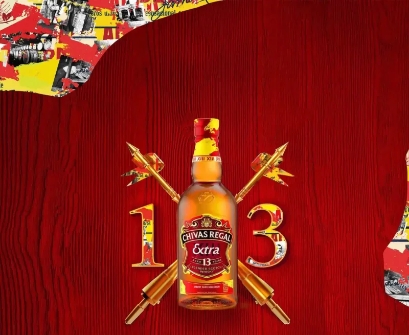 Hộp và chai Chivas Extra 13 Sherry Cask Selection