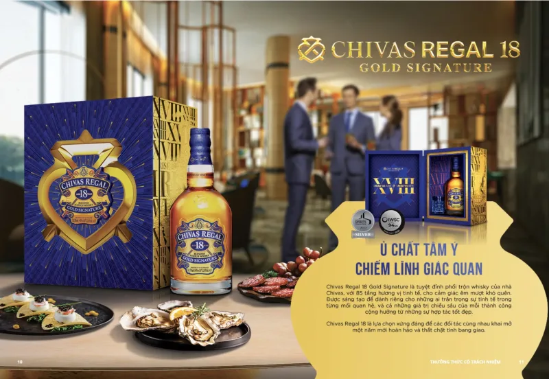 Chivas 18 Gold Hộp quà Tết 2024