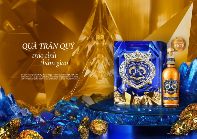 Chivas 18 Gold Hộp quà Tết 2025