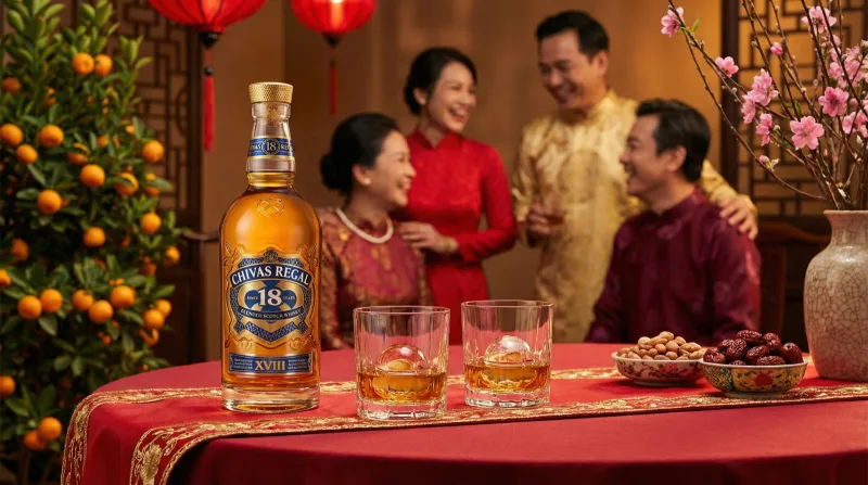 Cách Thưởng Thức Chivas 18 Gold Nâng Ly Chúc Mừng Năm Mới Bên Gia Đình