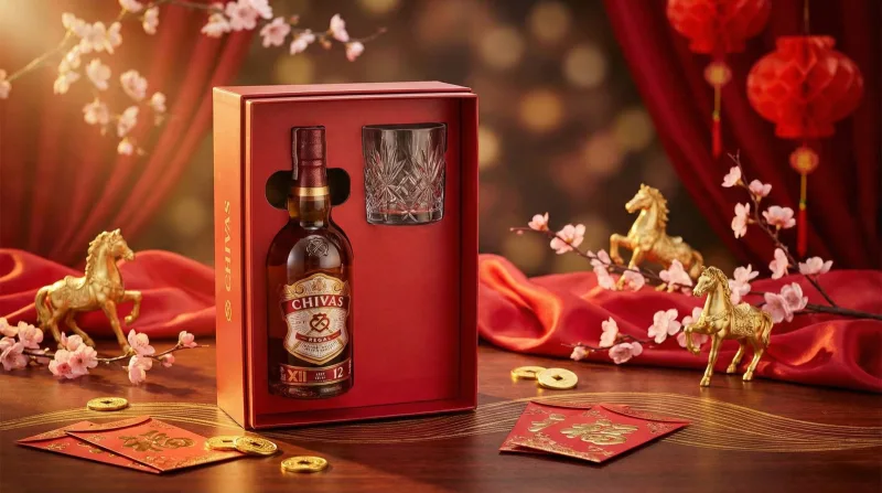 Rượu Chivas 12 Hộp Quà Tết 2026 Quà Biếu Sang Trọng Năm Bính Ngọ