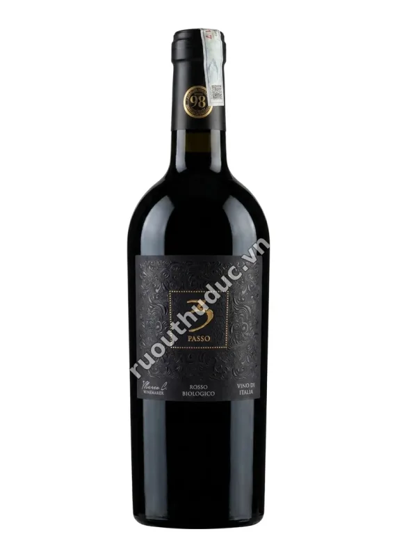 Rượu Vang Đỏ Hữu Cơ Ý 3 Passo Rosso Biologico 750ml