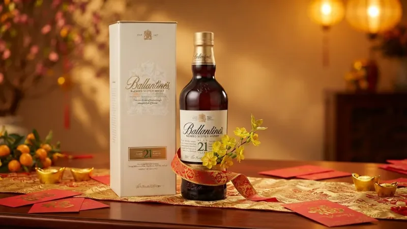 Ballantine's 21 năm 700ML làm quà biếu dịp Tết