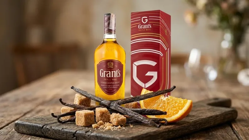 Grant's Triple Wood bên quả vani, đường nâu và lát cam