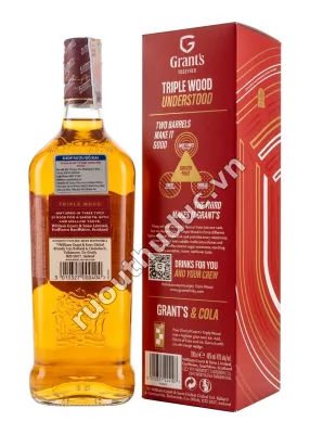 Rượu Grant's Triple Wood 700ML Blended Scotch Whisky - ảnh 2