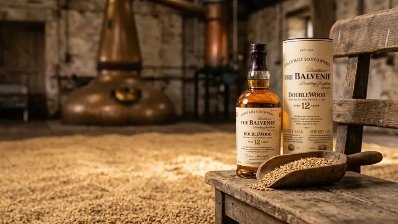 Rượu Balvenie 12 năm DoubleWood 700ML trong xưởng ủ mầm lúa mạch truyền thống