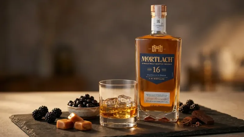 Mortlach 16 năm bên quả mọng sẫm màu và caramel