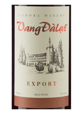 Vang Đà Lạt Export Red Wine 750ML Mặt trước