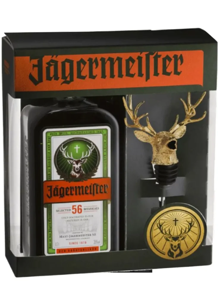 Hộp quà Jagermeister kèm Vòi rót rượu đầu hươu