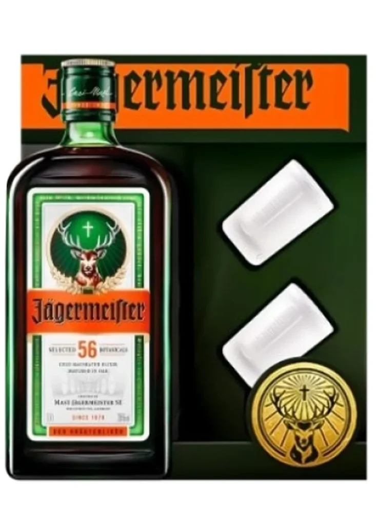 Hộp quà Jagermeister kèm ly