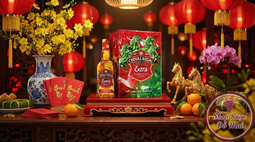 Chivas 13 Hộp quà Tết 2026 - Quà tặng ý nghĩa năm Bính Ngọ mã đáo thành công