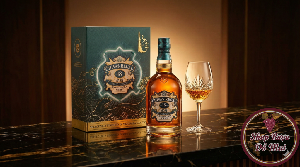 Hương Vị Chivas 18 Mizunara - Mật Ong Vani Quế Gừng Êm Dịu