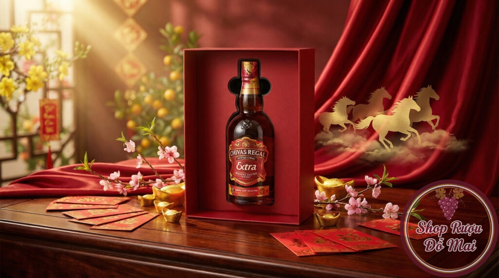 Rượu Chivas 13 Hộp quà Tết 2026 - Quà biếu sang trọng đón xuân Bính Ngọ