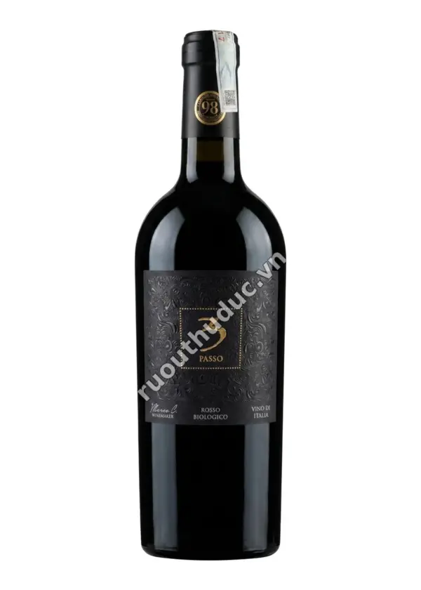 Rượu Vang Đỏ Hữu Cơ Ý 3 Passo Rosso Biologico 750ml