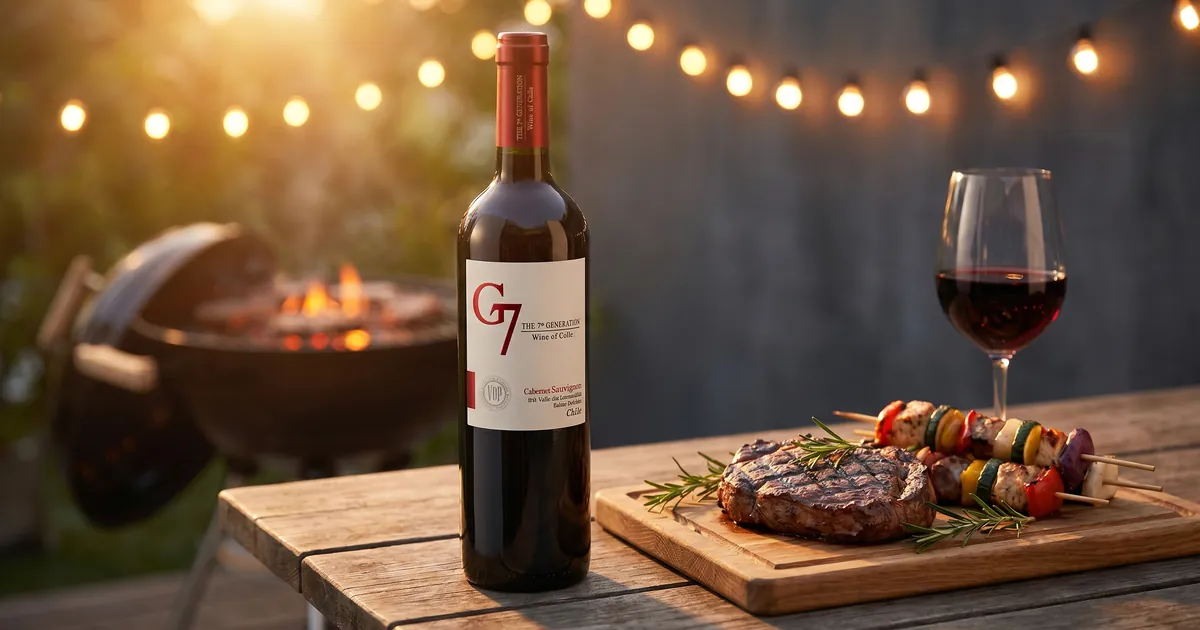 Vang đỏ kết hợp món nướng BBQ: chọn vang G7 cho bữa tiệc cuối tuần