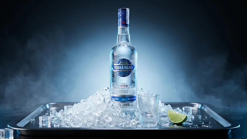 Rượu Vodka Hà Nội Halico 700ml ướp đá mát lạnh