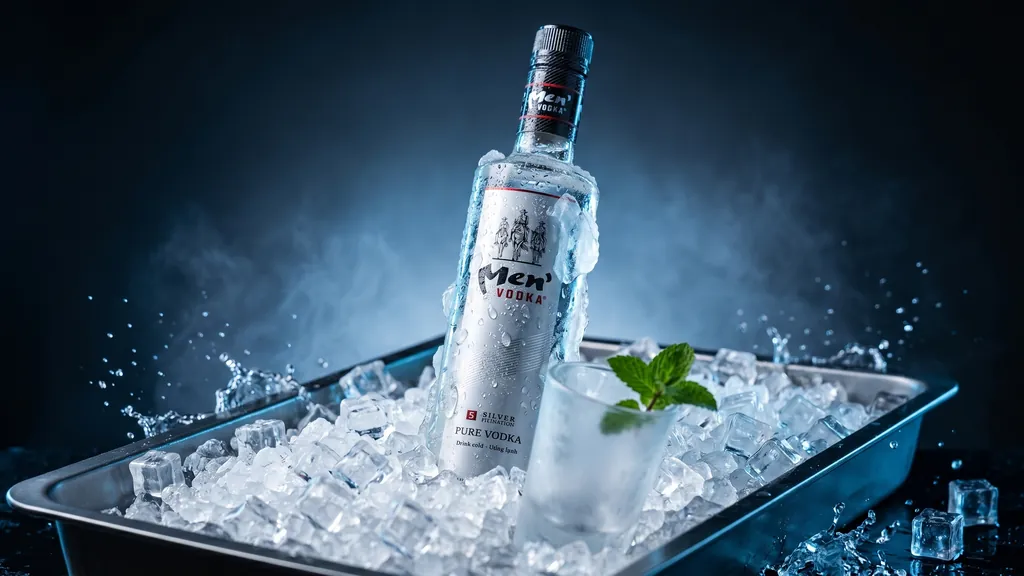 Rượu Vodka Men's Pure Vodka 500ml ướp đá mát lạnh